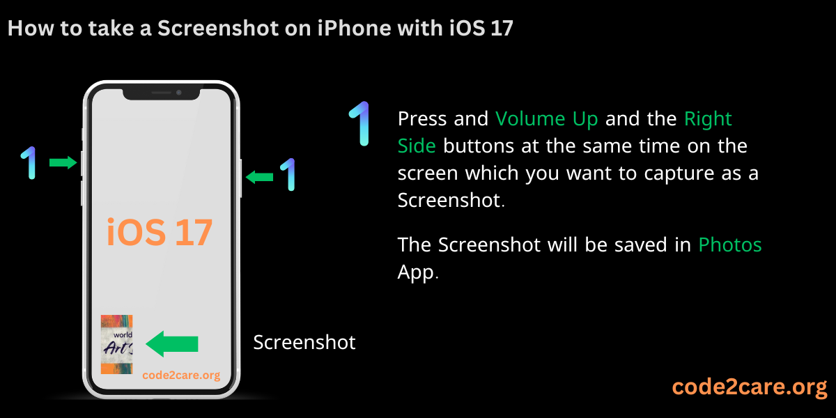 How to take a Screenshot on iPhone with iOS 17